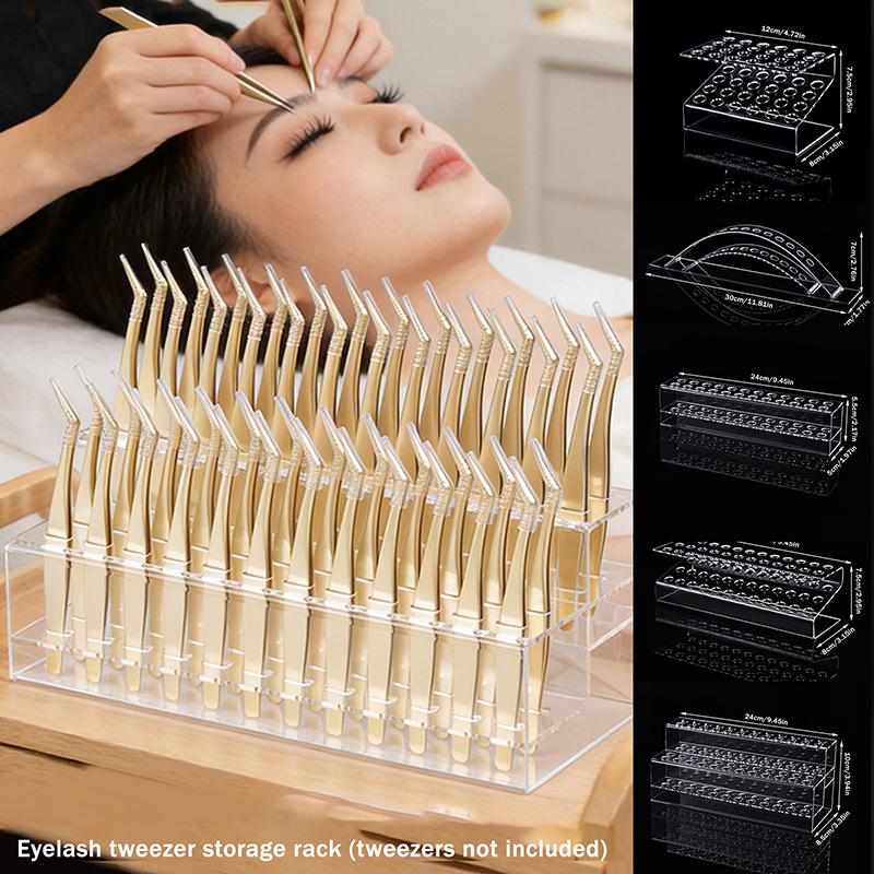 Eyelash Extension Salon - Scatola porta pinzette multi-foro, portaoggetti professionale