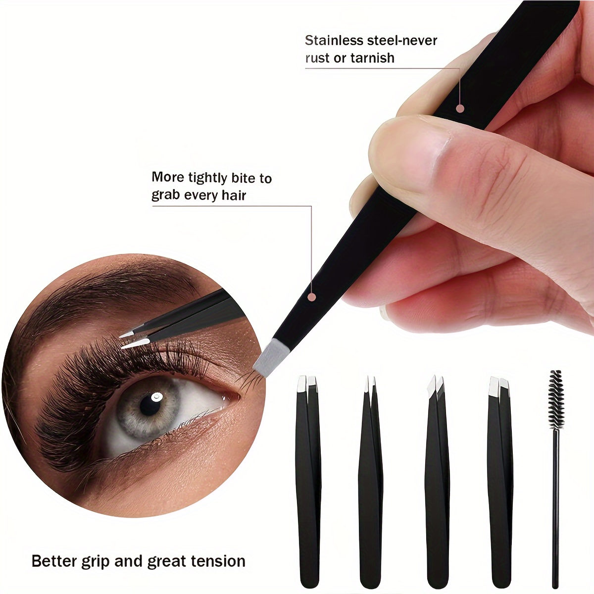 Set di 6 Pinzette per Sopracci - Lash Primer Cleanser recensione e prezzo